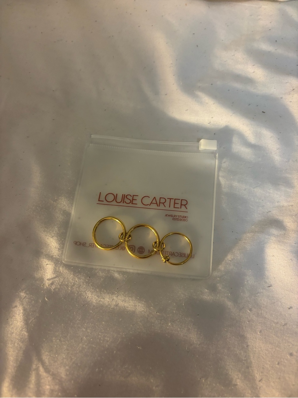 Louise Carter 3 stack ring - Picture 3 of 3